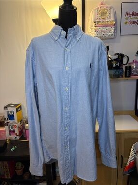 Ralph Lauren Light Blue Button-Down Oxford Shirt
